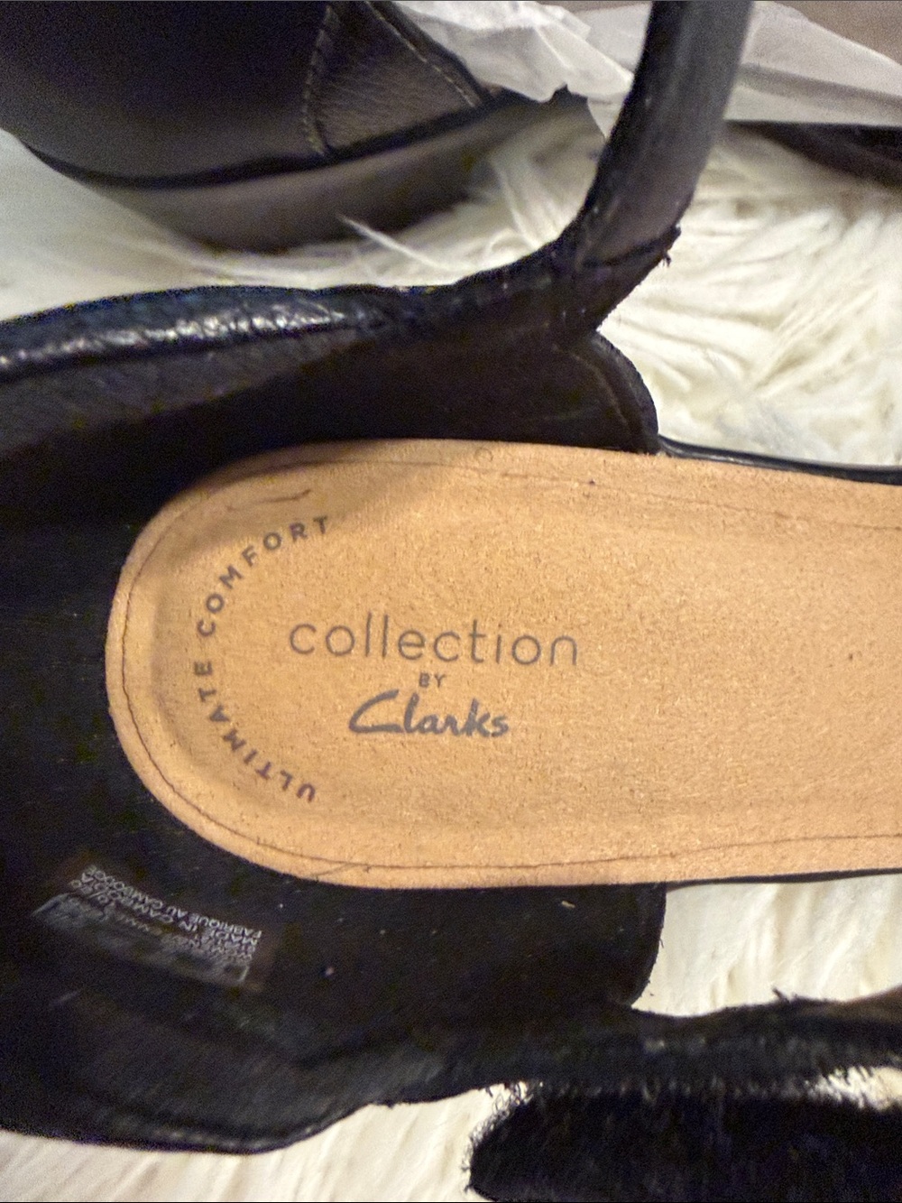 Clarks Black Low Heel Mary Jane Pumps size 8.5 BNWOT see all photos - Picture 3 of 8